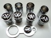 Bico De Pneu Cromado Volkswagen Fundo