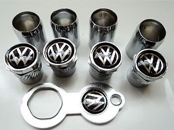Bico De Pneu Cromado Volkswagen Fundo